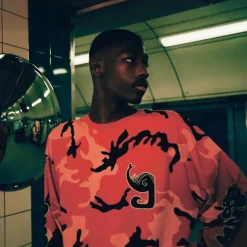 Grimey Camiseta Manga Larga All Over Print Tusker Temple - Red - Fw23 Best Sale