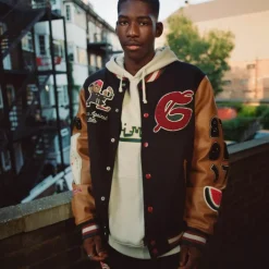 Grimey Chaqueta Baseball Nablus - Black - Fw23 Clearance