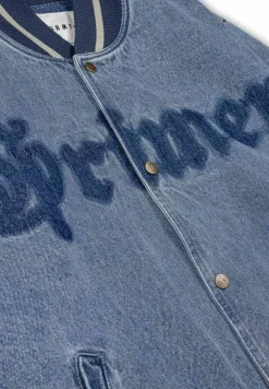 Grimey Chaqueta Baseball Causing Panic Denim - Blue - Ss24 Flash Sale