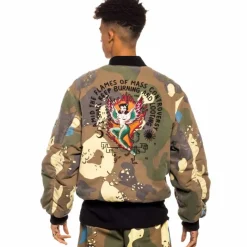 Grimey Chaqueta Bomber Glorified - Camo - Spring 22 New