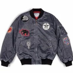 Grimey Chaqueta Bomber The Clout Washed Black - Spring 23 Best
