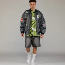 Grimey Chaqueta Bomber The Clout Washed Black - Spring 23 Best
