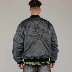 Grimey Chaqueta Bomber The Clout Washed Black - Spring 23 Best