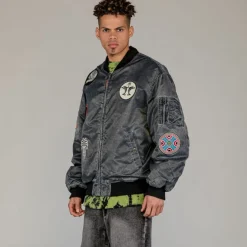 Grimey Chaqueta Bomber The Clout Washed Black - Spring 23 Best