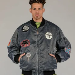 Grimey Chaqueta Bomber The Clout Washed Black - Spring 23 Best