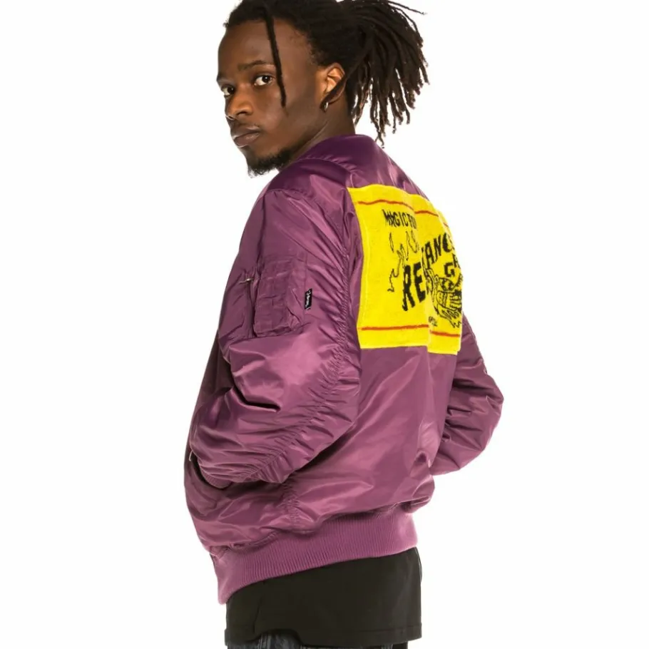 Grimey Chaqueta Bomber Reversible "Liveution" - Purple - Spring 21 Sale