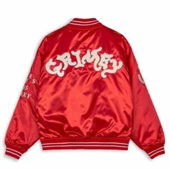Grimey Chaqueta Causing Panic Satin - Red - Ss24 Sale