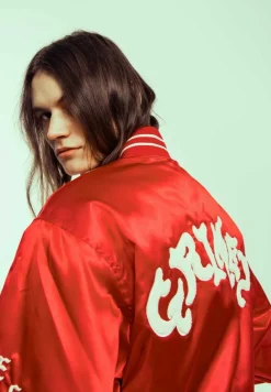 Grimey Chaqueta Causing Panic Satin - Red - Ss24 Sale