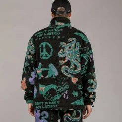 Grimey Chaqueta Lost Boys Sherpa - Black - Winter 22 Store