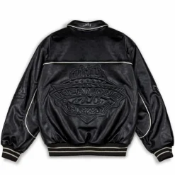 Grimey Chaqueta Madrid Pu Leather - Black - Fw23 Cheap