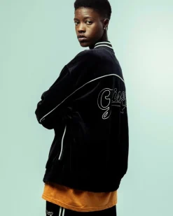 Grimey Chaqueta Madrid Velvet - Black - Fw23 Cheap