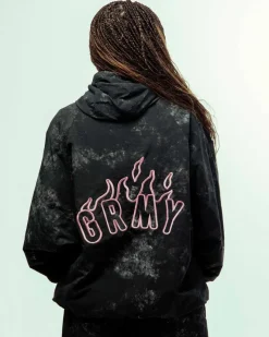 Grimey Chaqueta Melted Stone Tie And Dye Vintage - Black - Fw23 Outlet
