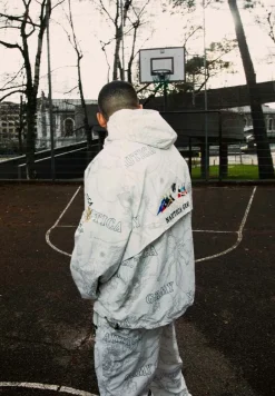 Grimey Chaqueta Mighty Harmonist Nautica X Grmy - White - Ss24 Shop