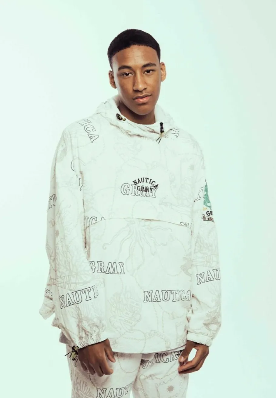 Grimey Chaqueta Mighty Harmonist Nautica X Grmy - White - Ss24 Shop