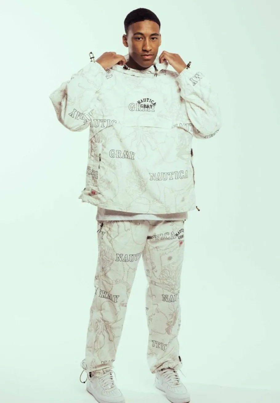 Grimey Chaqueta Mighty Harmonist Nautica X Grmy - White - Ss24 Shop