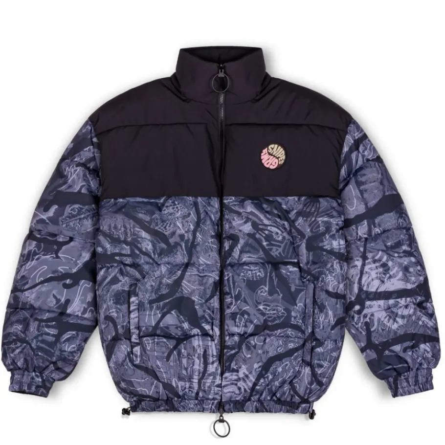 Grimey Chaqueta Puffy "Snipes X True Roots" - Black - Fall 22 New