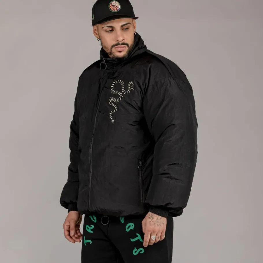 Grimey Chaqueta Puffy "Snipes X True Roots" - Black - Fall 22 New