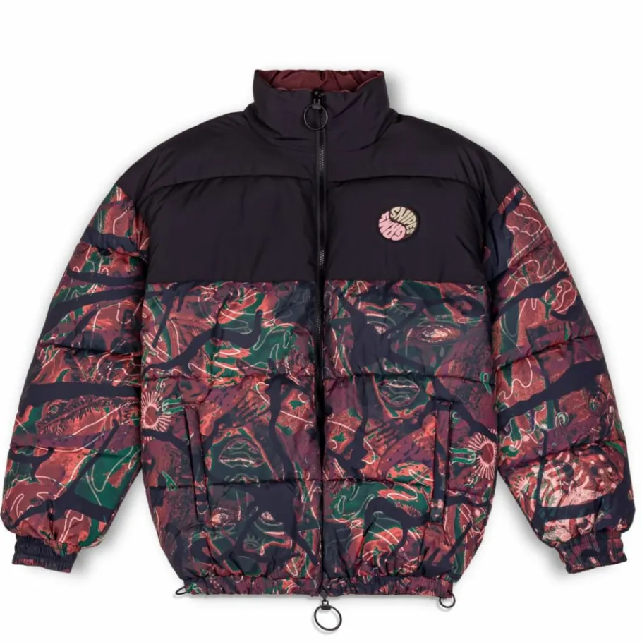 Grimey Chaqueta Puffy "Snipes X True Roots" - Brown - Fall 22 Clearance
