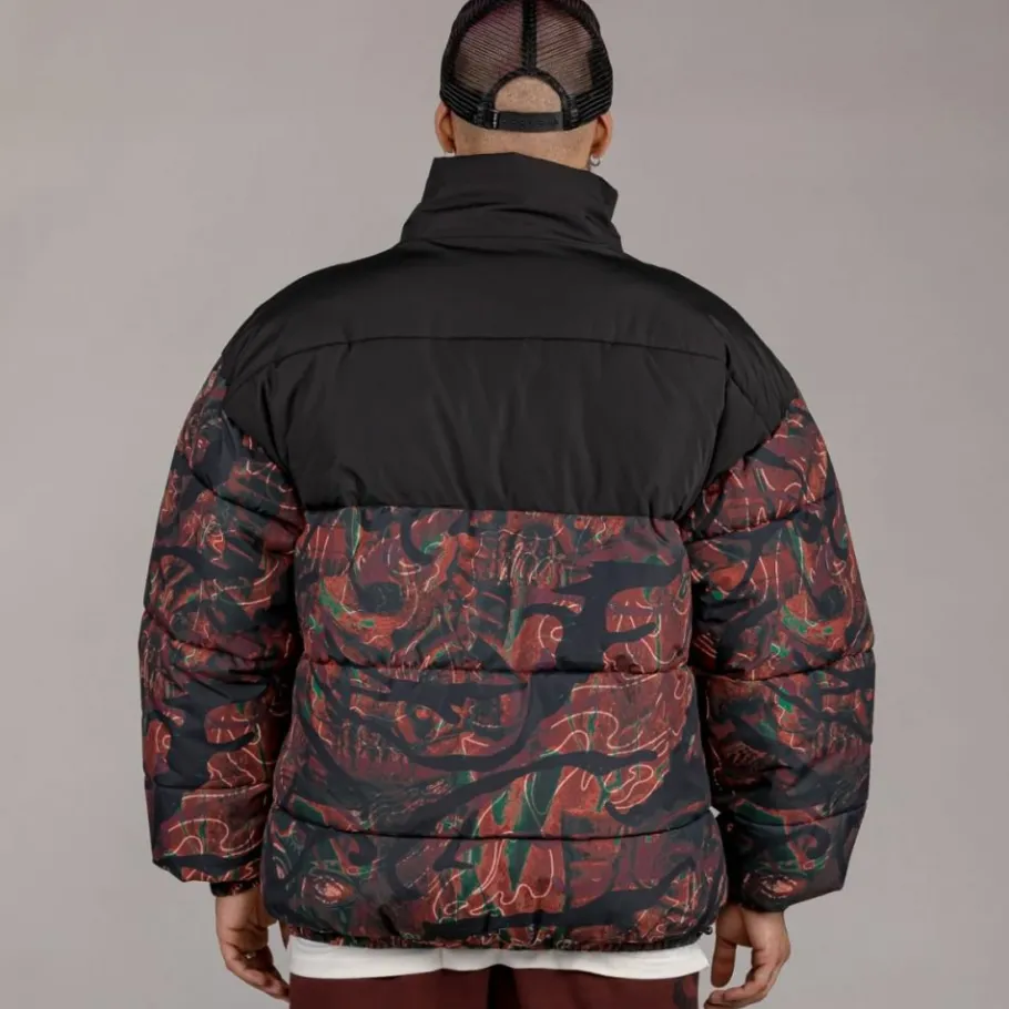 Grimey Chaqueta Puffy "Snipes X True Roots" - Brown - Fall 22 Clearance