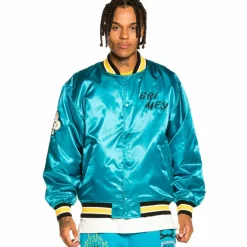 Grimey Chaqueta Satinada Reversible "Destroy All Fear" - Blue - Fall 21 Sale