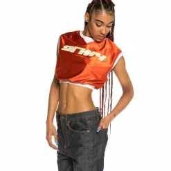 Grimey Acknowledge Girl Crop Top Ss20 Orange Best