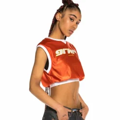 Grimey Acknowledge Girl Crop Top Ss20 Orange Best