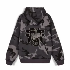 Grimey All Over Print Tusker Temple Vintage Hoodie Black - Fw23 Online