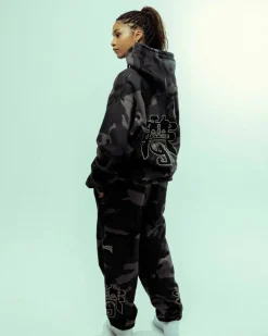 Grimey All Over Print Tusker Temple Vintage Hoodie Black - Fw23 Online