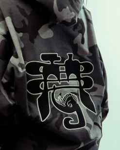 Grimey All Over Print Tusker Temple Vintage Hoodie Black - Fw23 Online