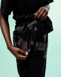Grimey Back At You All Over Print Polar Fleece Track Pants - Black Best