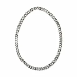 Grimey Back At You Cuban Link Necklace - Silver - Fw23 Store