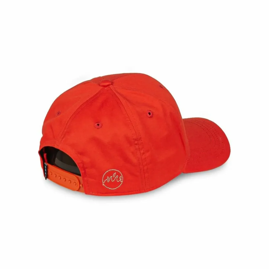 Grimey Back At You Curved Visor Snapback Cap - Red - Fw23 Shop