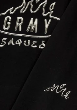 Grimey Burn In Flames Vintage Hoodie - Black - Ss24 Outlet