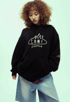 Grimey Burn In Flames Vintage Hoodie - Black - Ss24 Outlet