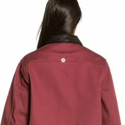 Grimey Call Of Yore Girl Coach Jacket Fw20 Wine Outlet