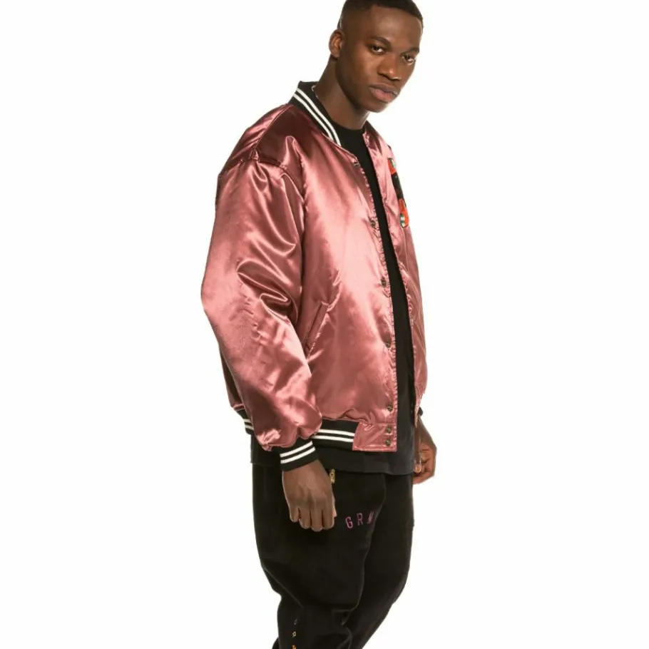 Grimey Call Of Yore Reversible Satin Jacket Fw20 Black Online