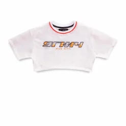 Grimey Chica Acknowledge Piping Crop Top Ss20 White Best
