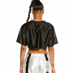 Grimey Chica Acknowledge Crop Top Ss20 Black Cheap