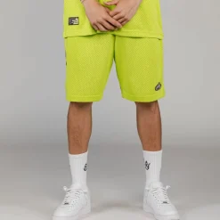 Grimey Cloven Tongues Mesh Basket Shorts - Fluor Lime - Summer 23 Flash Sale