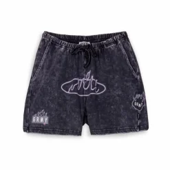 Grimey Cloven Tongues Sweashorts - Washed Black - Summer 23 Store