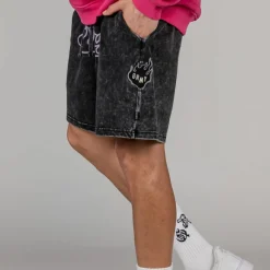 Grimey Cloven Tongues Sweashorts - Washed Black - Summer 23 Store
