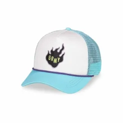 Grimey Cloven Tongues Trucker Cap - Blue - Summer 23 Best Sale