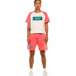 Grimey "Day Dreamer" Girl Raglan Tee - Red- Spring 22 Clearance