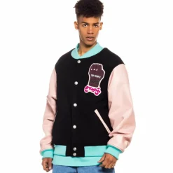 Grimey "Day Dreamer" Wool Baseball Jacket - Black - Spring 22 Shop