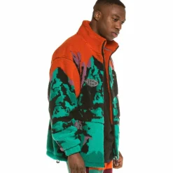 Grimey Dulce Sherpa Jacket Fw20 Orange Outlet