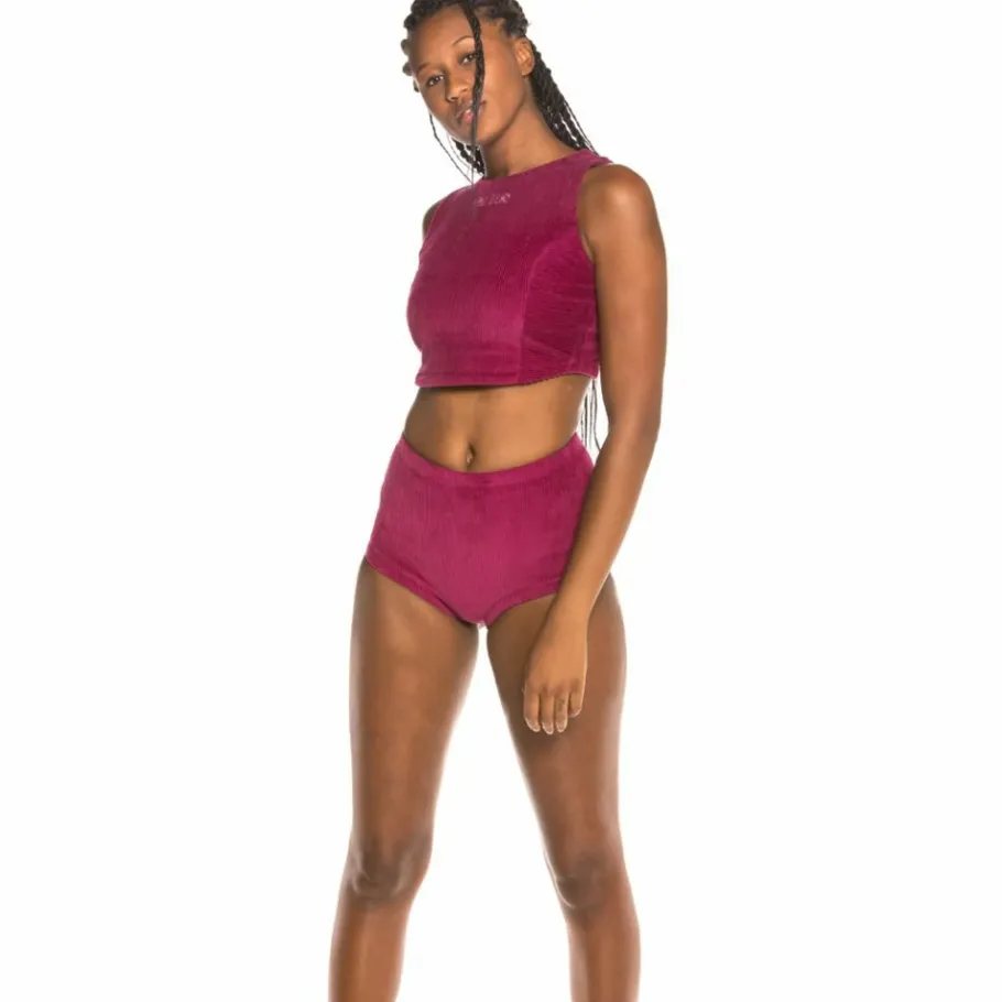 Grimey Engineering Corduroy Girl Top Fw19 Purple Best Sale