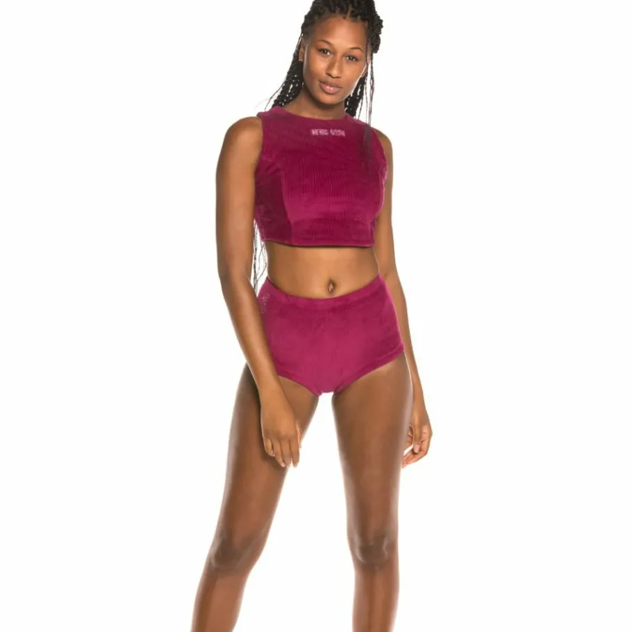 Grimey Engineering Corduroy Girl Top Fw19 Purple Best Sale