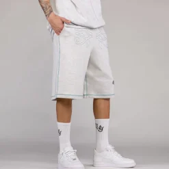 Grimey Fire Route Baggy Sweatshorts - Sport Grey - Spring 23 Online