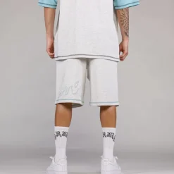 Grimey Fire Route Baggy Sweatshorts - Sport Grey - Spring 23 Online