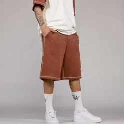 Grimey Fire Route Baggy Sweatshorts - Brown - Spring 23 Sale